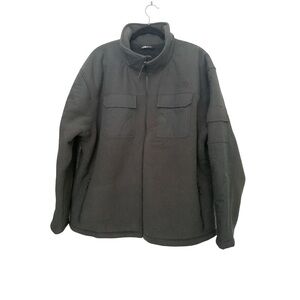 The North Face Black Full-Zip sherpa Lined Jacket 54ch Multiple Pockets Mens ski